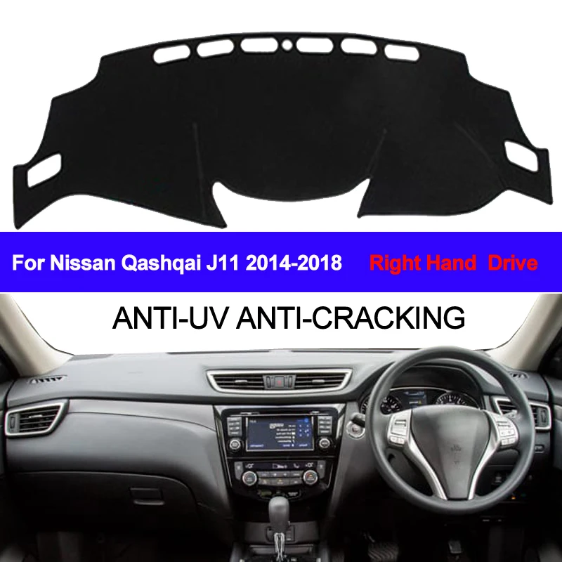 

TAIJS For Nissan Qashqai J11 2014 2015 2016 2017 2018 Car Dashboard Cover Dash Mat Sun Shade Pad Carpet Dash Board Anti-UV