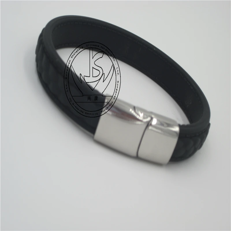 Мужской браслет из нержавеющей стали магнитный с пряжкой в стиле панк Бесплатная