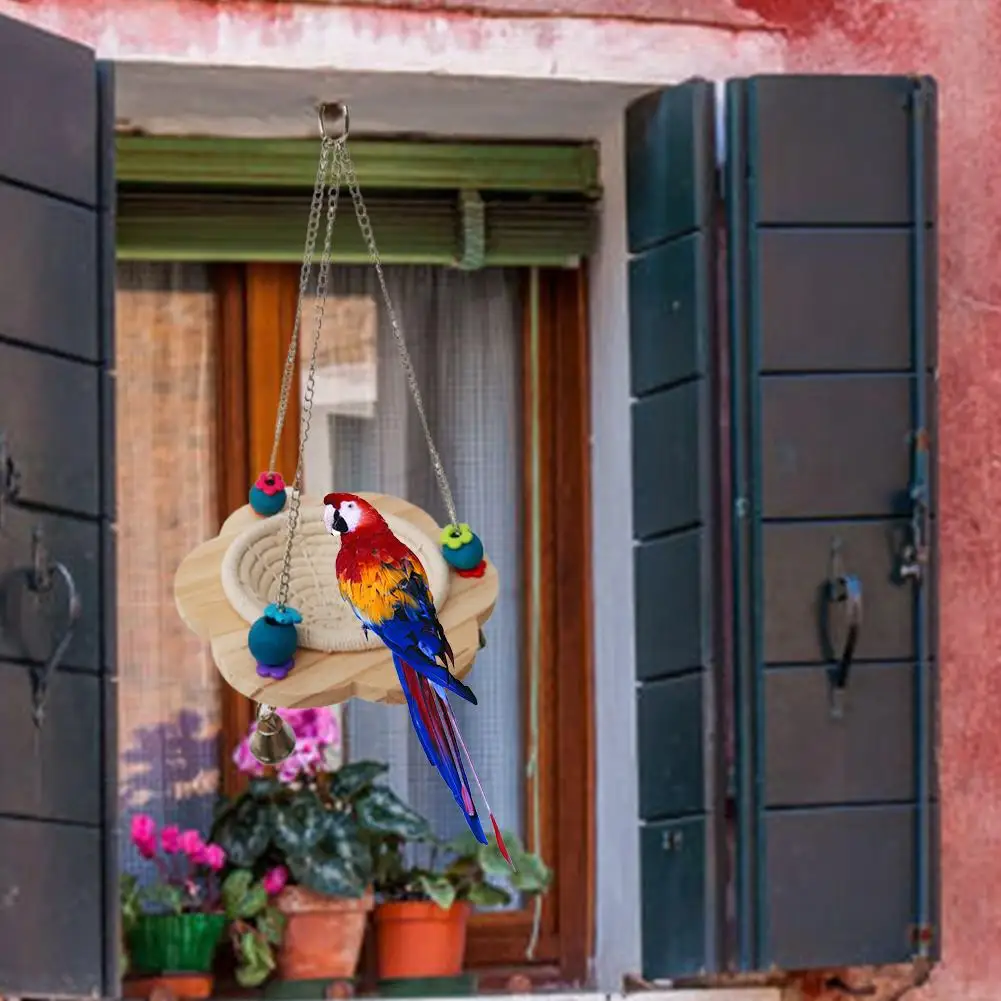Новая веревка Птичье гнездо для попугаев Попугай Игрушка подвесная кровать