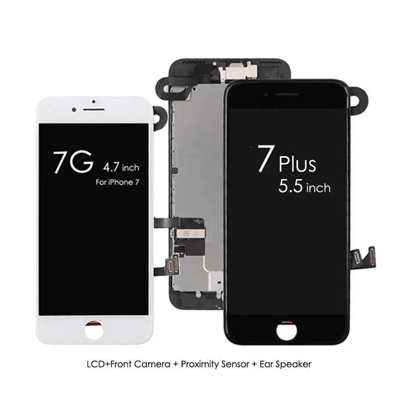 ЖК-дисплей качества AAAAA полный комплект в сборе для iphone 7 plus сенсорный дигитайзер