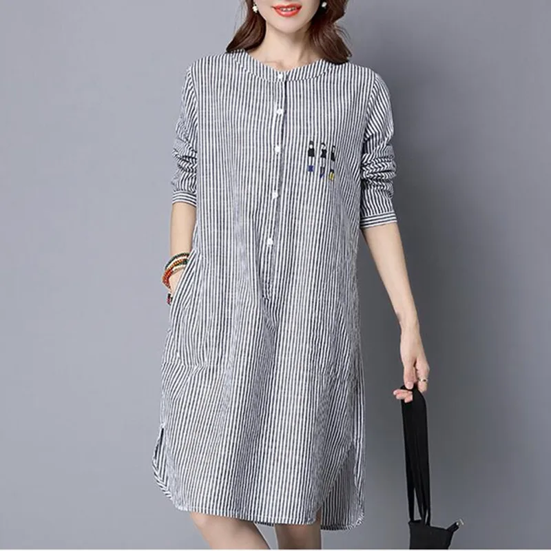 Платье для девочек Сезон весна Лидер Корейская Джинсовая блузка свободные брюки