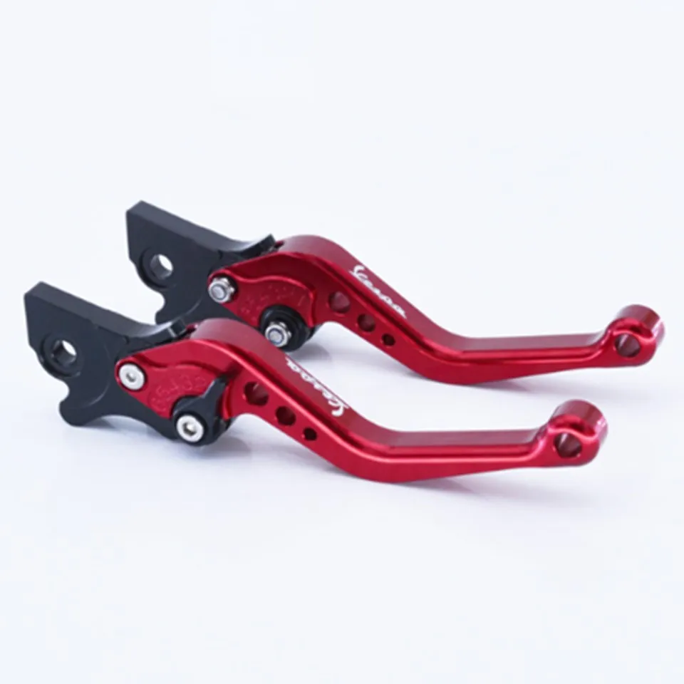 Mtkracing para vespa granтуризм 125/200 gts 125/250 s125/s250 2003-2017 cnc curto alancas de embreagem do freio da motociclet |