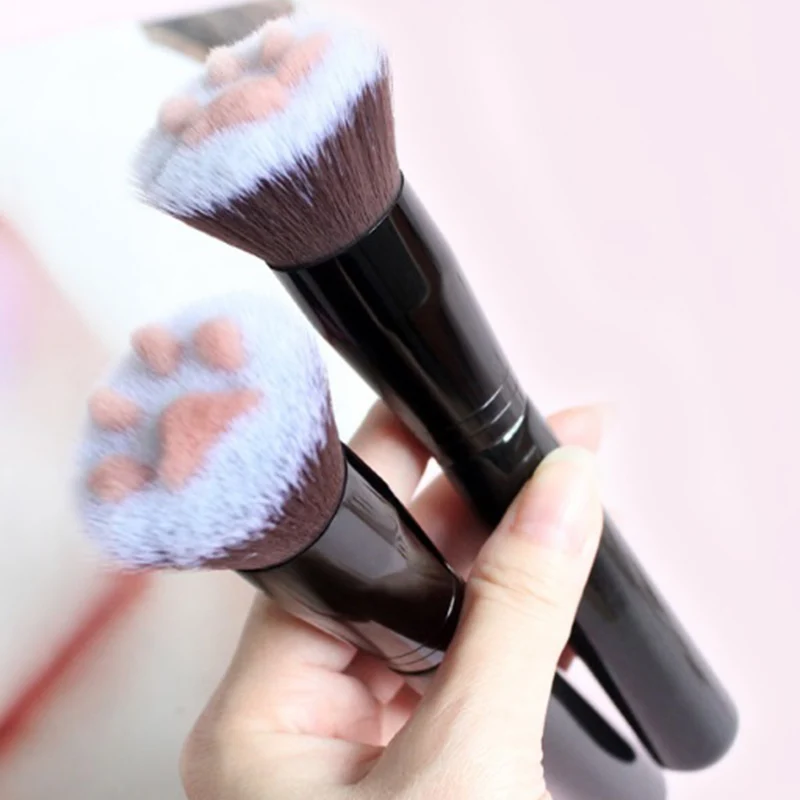 Cat Claw Paw Makeup Brush Cute Foundation Brush Long Lasting Concealer Blush Birch Handle Beauty Tool makeup brushes