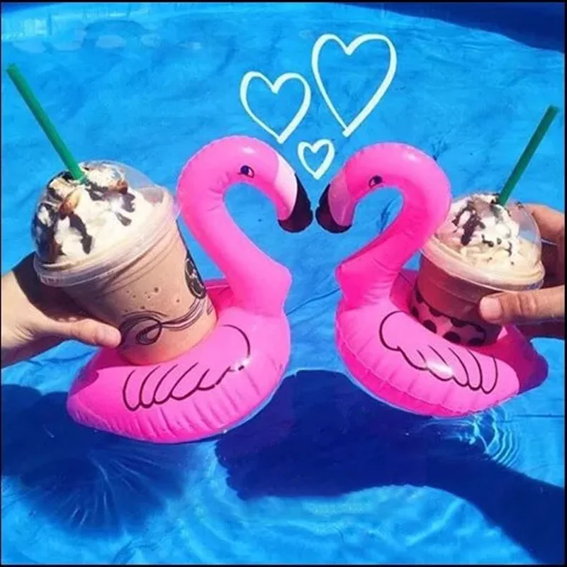 Nicro Hawaii Flamingo вечерние украшения поплавок фламинго надувной держатель стакана для
