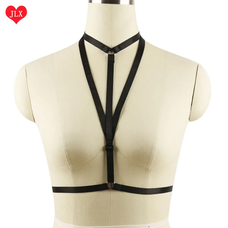 Сексуальное нижнее белье Anya goth клетка бюстгальтер и грудь ремни трусики Размер