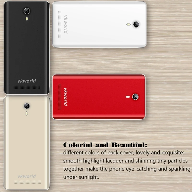 Оригинальный vkworld F1 4.5 дюймов Android 5.1 3 г WCDMA MTK6580 Quad Core 1.3 ГГц 8 ГБ ROM 1 оперативной