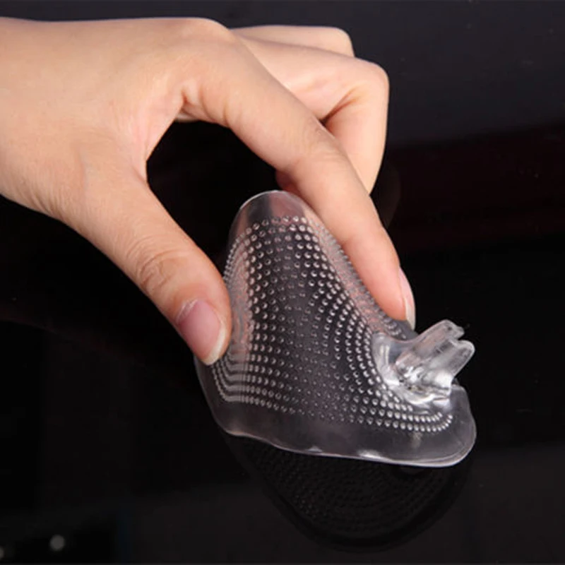 1pair Elastic Gel Forefoot Silicone Shoe Pad Foot Support Cushions Sore Pain Insoles Women's High Heel Foot Care Protector