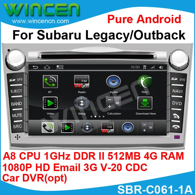 1080 P HD Чистый Андроид dvd плеер Автомобиля для Subaru Legacy Outback A8 chip1G ПРОЦЕССОРА 512 DDR DSP