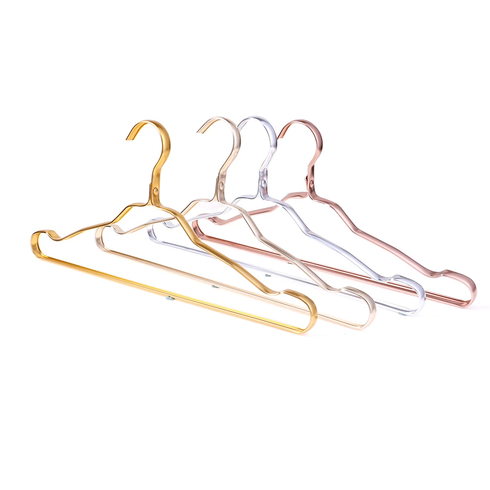 New Cloth Hanger Durable Antideformation Aluminium Alloy Closet Adult Skirt Dress Clothing Towel Storage Rack Space Saver | Дом и сад