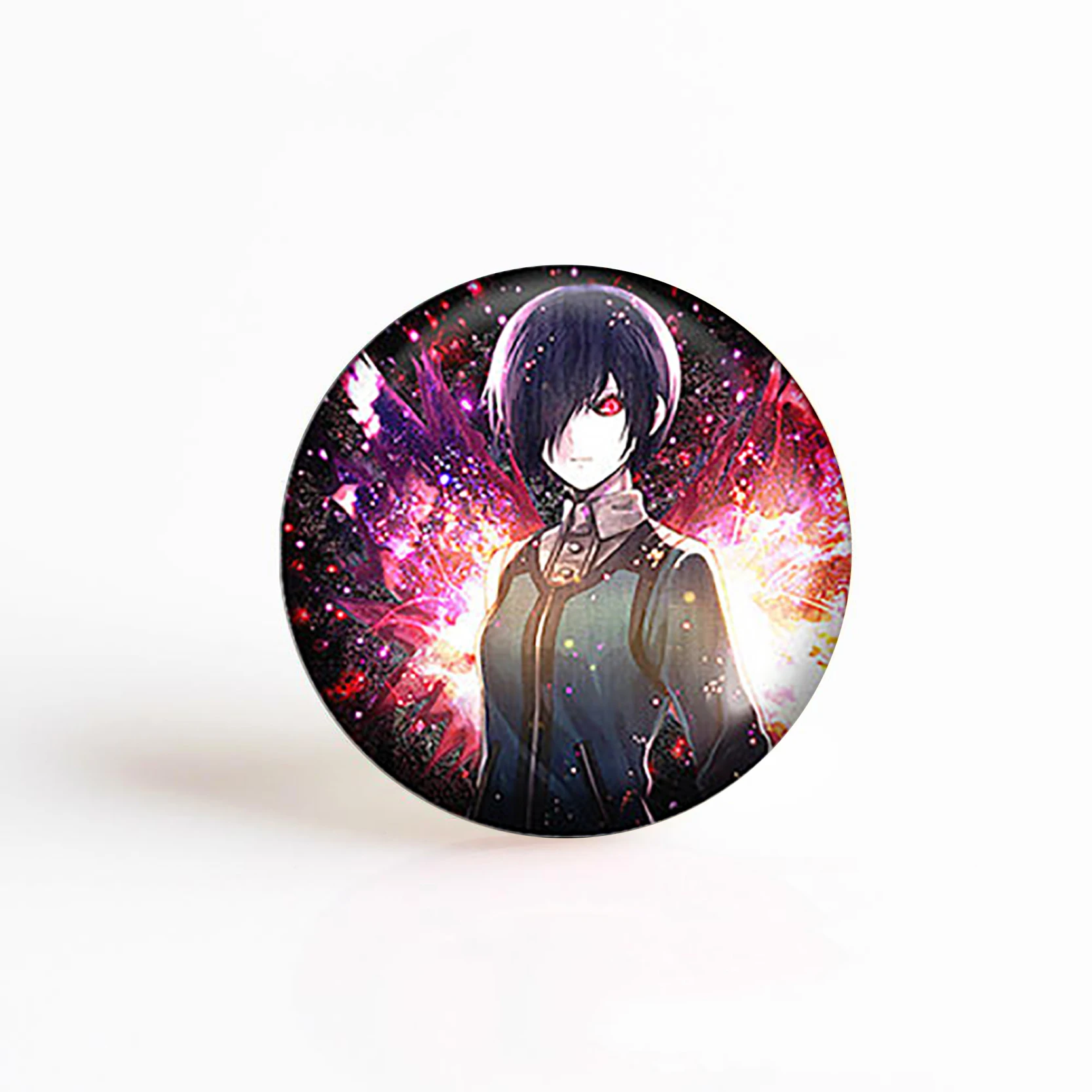 5 шт./лот Tokyo Ghoul Touka Kaneki Ken Kamishiro аниме стеклянный кабошон круглая фотография DIY