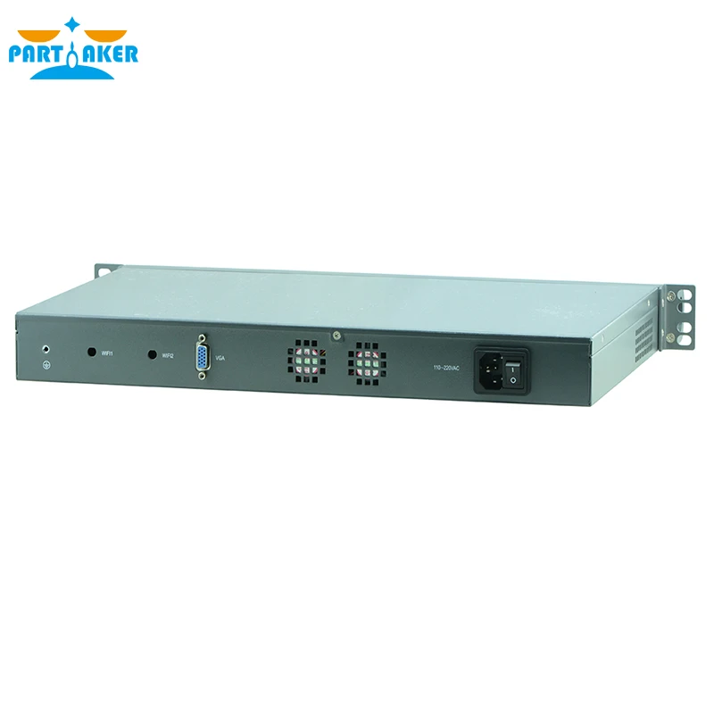 Причастник F4 Intel Celeron 3855U pfsense брандмауэр дешевый мини сервер компьютер с 6 intel 1000M LAN