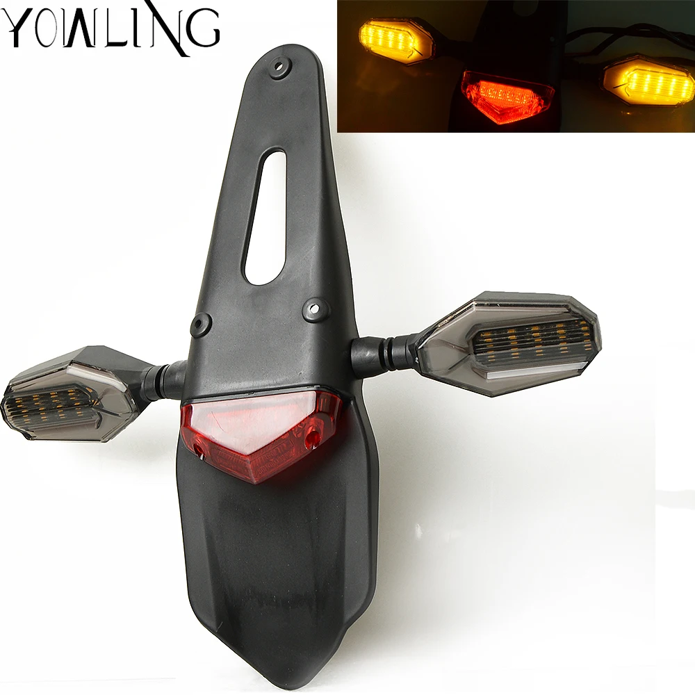 

Motorcycle Bike Accessories Enduro Red LED Rear For Honda Kawasaki KX KLX 80/85/100/125/250 Suzuki DRZ RM RMZ 250SB RM125 RM85