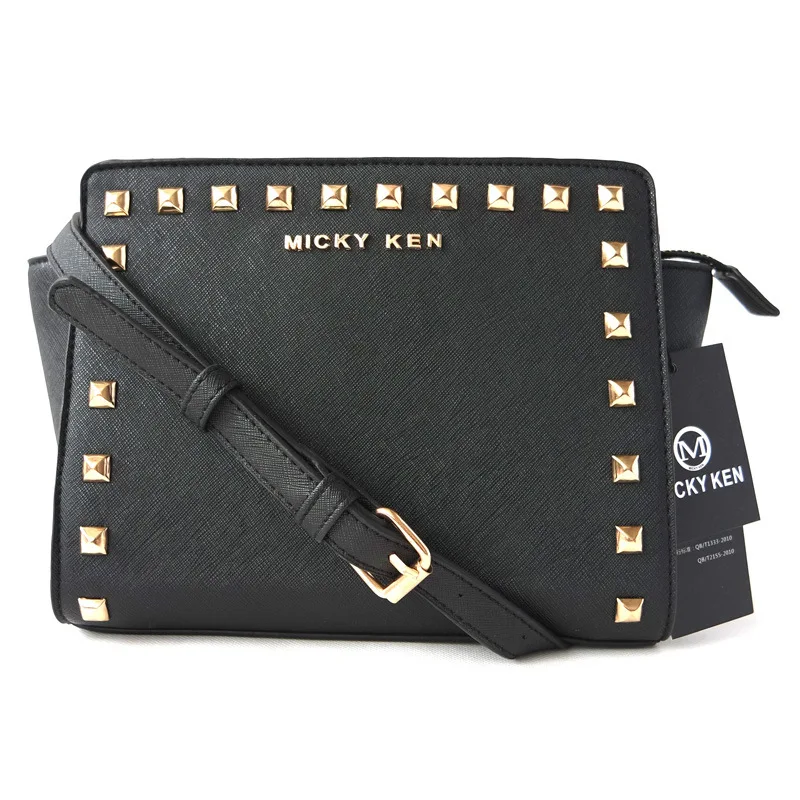 

MICKY KEN Brand women luxury clutch ladies mobile evening purse famous designer rivet casual crossbody shoulder messenger bags