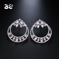 be 8 2018 presents new fashion simple little round stud earrings aaa zirconia earings for women fashion bride earrings e499