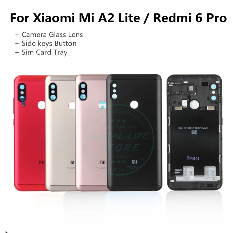 Задняя крышка аккумуляторного отсека для Xiaomi Mi A2 Lite корпус аккумуляторной