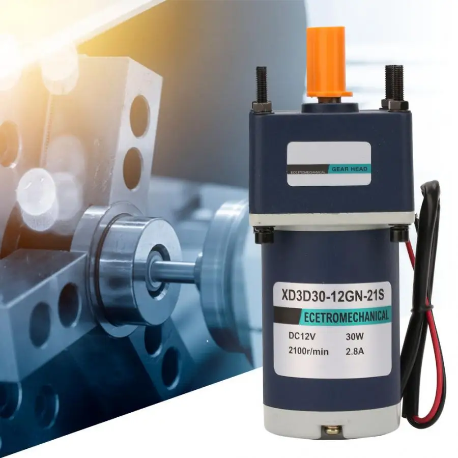 12V электрический постоянный магнит постоянного тока редуктор двигателя