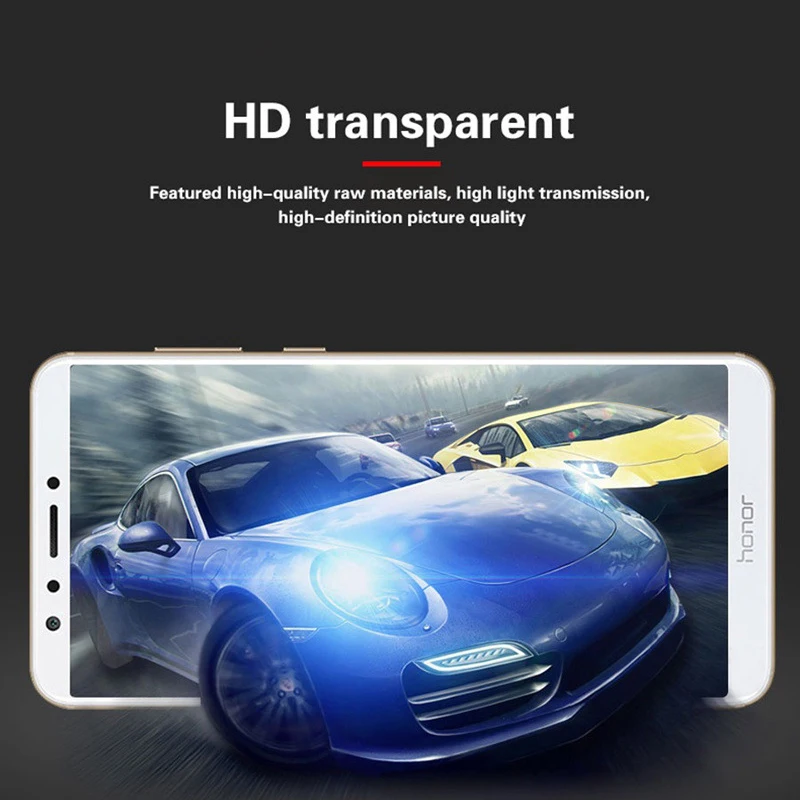5D закаленное стекло для Huawei Honor 9 Lite Защитная пленка экрана изогнутая полная на