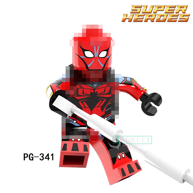 Здание Конструкторы Super Hero цифры Зеленый Гоблин Ultimate Spider-Man Mark 2 Ник Фьюри г. w. мост