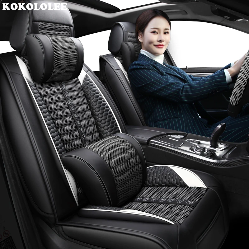 Автомобильные Чехлы На Сиденья KOKOLOLEE для Ford все модели F 150 focus Explorer Mustang kuga ecosportcar