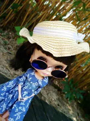 7 см солнцезащитные очки для 1/6 BJD blyth куклы сделай сам девочек рождественский