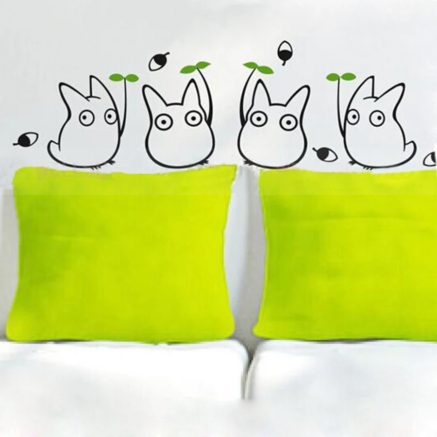 Настенные наклейки Totoro декор для детской спальни японские Мультяшные