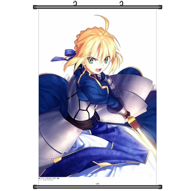 Японский аниме Fate/Grand Order FGO Fate/Zero Altria Pendragon Saber King Arthur домашний Декор настенный