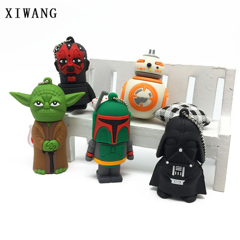 USB флеш-накопитель Star Wars 128 ГБ usb 2,0 4 ГБ 8 ГБ флеш-накопитель 16 ГБ 32 ГБ 64 Гб usb-носитель Флешка реальная емкость подарок