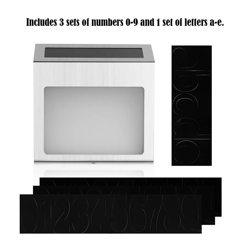 Уличная Светодиодная лампа на солнечной энергии дверная пластина из нержавеющей