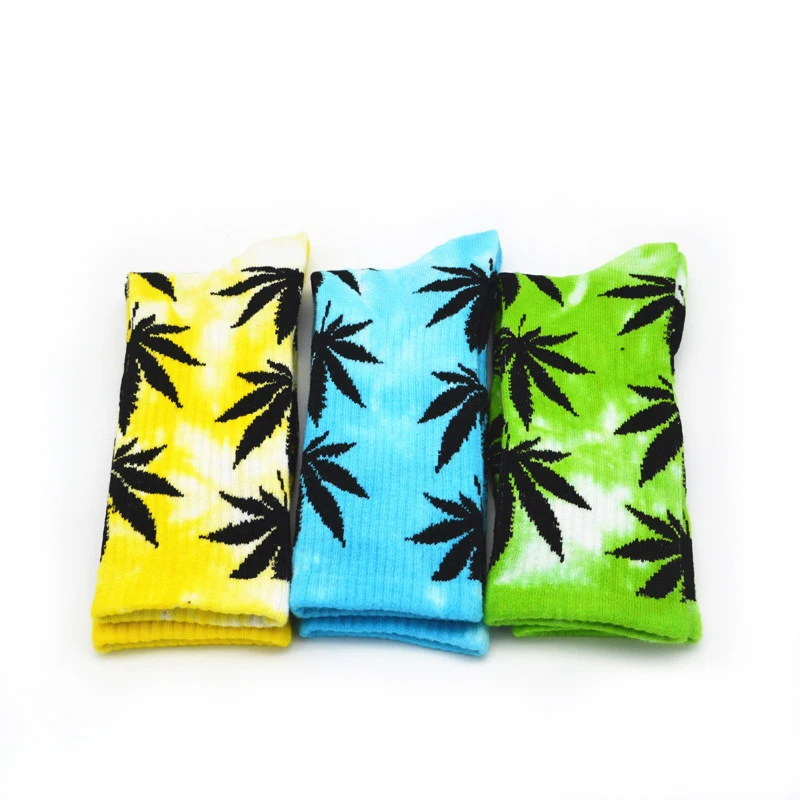 Носки мужские/женские хлопковые с принтом кленовых листьев 10 цветов|Мужские