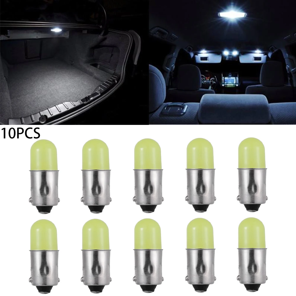 4/10 шт./компл. T11 363 BA9S COB светодиодный круглый 3D T4W для номерного знака автомобиля белый 12 V Лампочка указателя поворота машина автомобиль свет