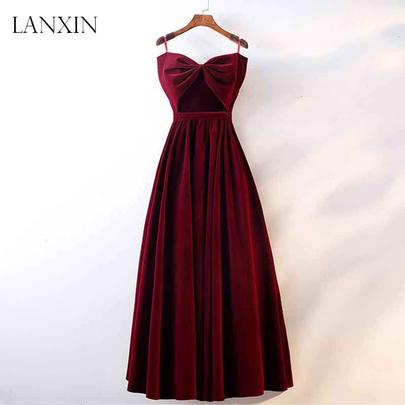 Burgudyn длинные платья для выпускного вечера Robe de Soiree Милая плиссированная в пол бархатные Вечерние Нарядные платья для вечеринок индивидуальный заказ