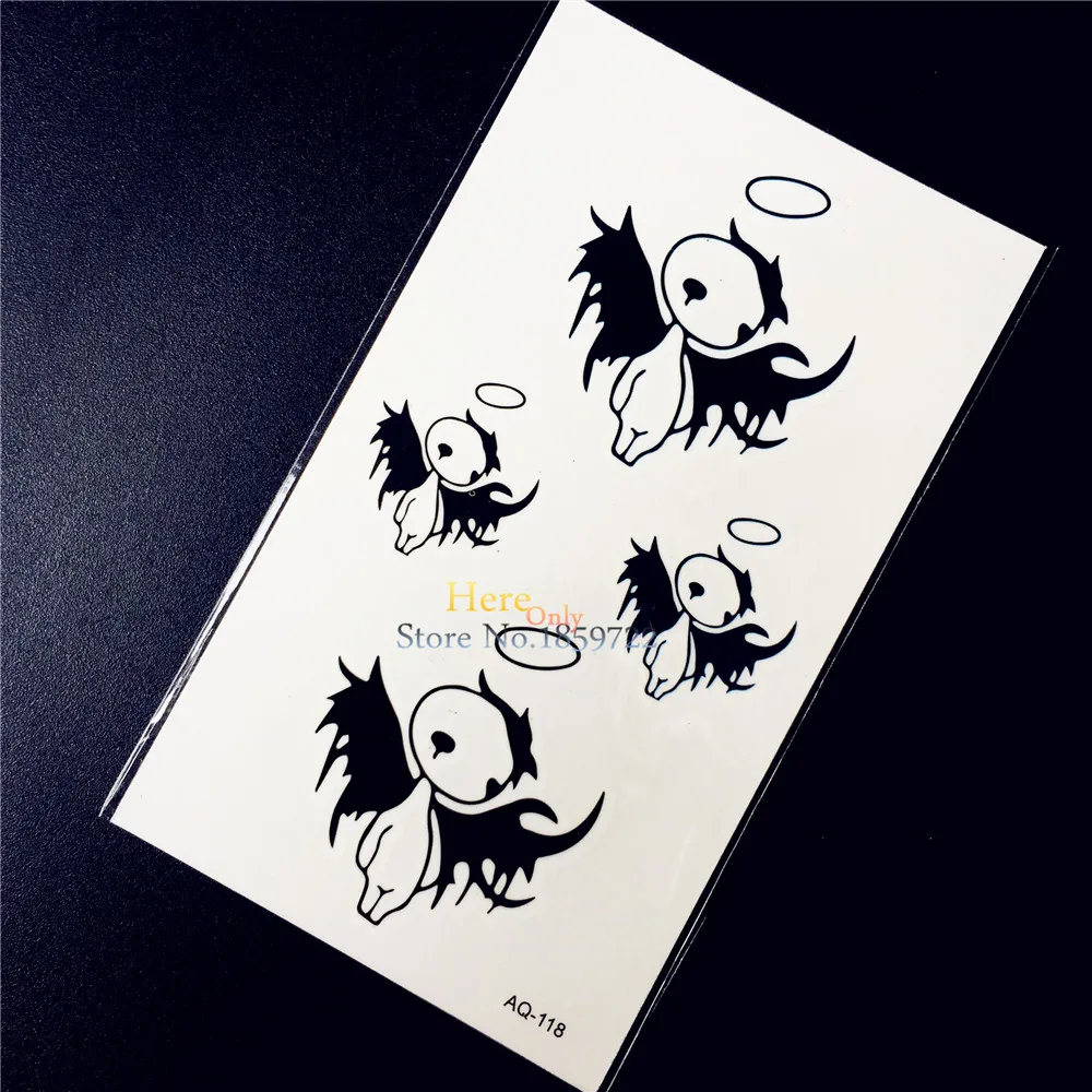 

Cute Baby Angel Temporary Waterproof Tattoo Women Kids Body Art Arm Tattoo Hands Face HAQ-118 Wings Designs Children Tattoos