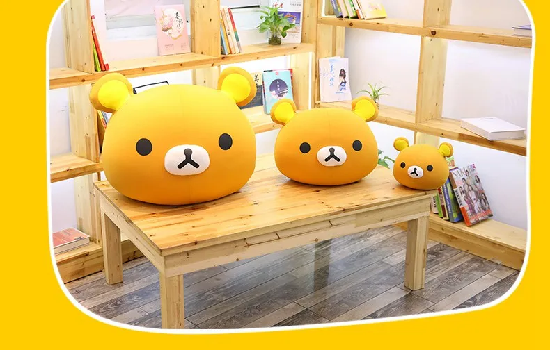 20 см/40 см/60 см Kawaii Rilakkuma& Kumamon& Bear, плюшевая подушка, мягкая мультяшная подушка в виде животных, пенные частицы, медведь, мягкая кукла, диванная подушка, подарок