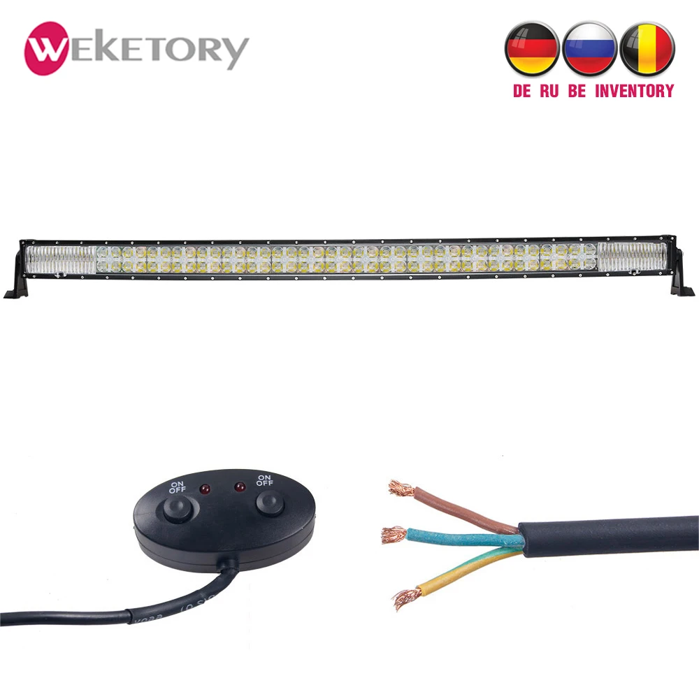 Weketory 7D 25 светодиодный DRL 52 дюймов 500 Вт рабочий светильник Бар Для Трактор
