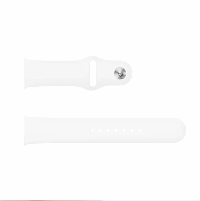 Белый Спортивный силиконовый ремешок для apple watch серии 4/3/2/1, сменный ремешок для наручных часов, ремешок для наручных часов для apple watch 40-44, 42 мм, 38 мм - Цвет: Белый