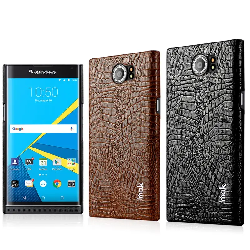 Роскошный чехол IMAK из искусственной кожи под крокодила для BlackBerry Priv/Венеции