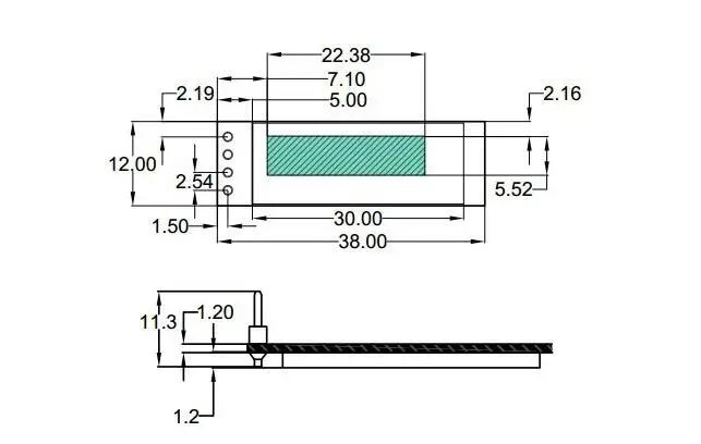 (Белый) 0 91 дюймовый OLED-дисплей 12832 IIC 128*32 ЖК-экран для устройства дисплея arduino SSD1306 |