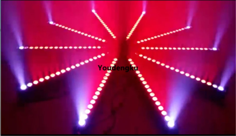 6 шт. светодиодная настенная шайба с точечным управлением 18x15 Вт RGBWA 5 в 1