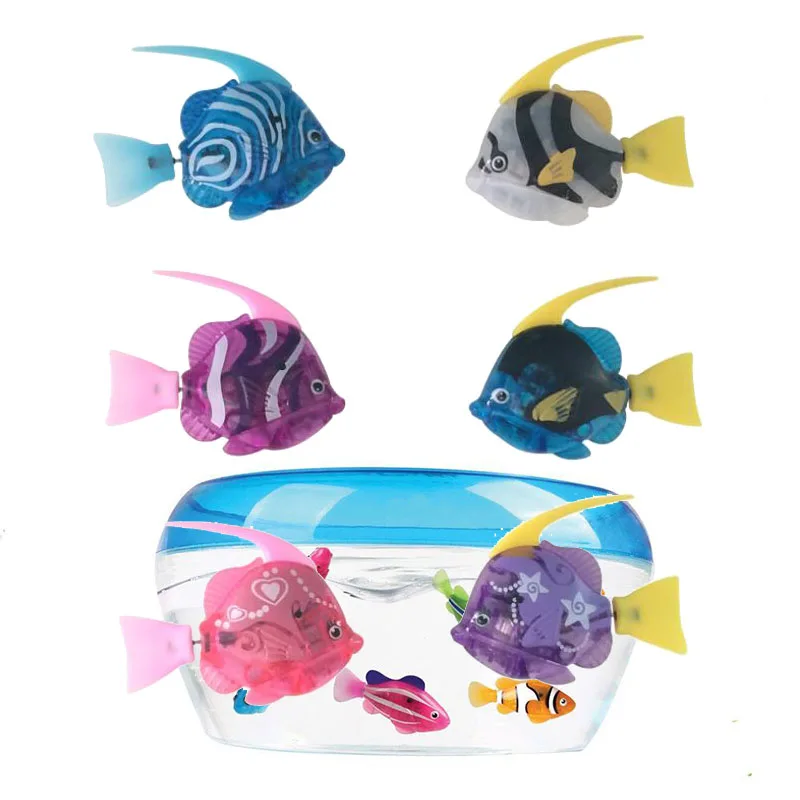 Flash swim ming электронные игрушки для купания для домашних животных, для детей, для ванной, с питанием от аккумулятора, для плавания, роботизированные для украшения аквариума