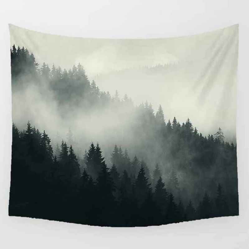 

Unicorn tapestry lake mountain wall hanging tapestry home decoration large rectangle bedroom wall tapestry