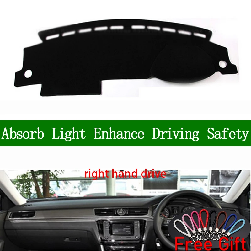 

Для Volkswagen passat 2011 2012 2013 2014 2015 правая крышка приборной панели автомобиля наклейки тире коврик аксессуары для интерьера