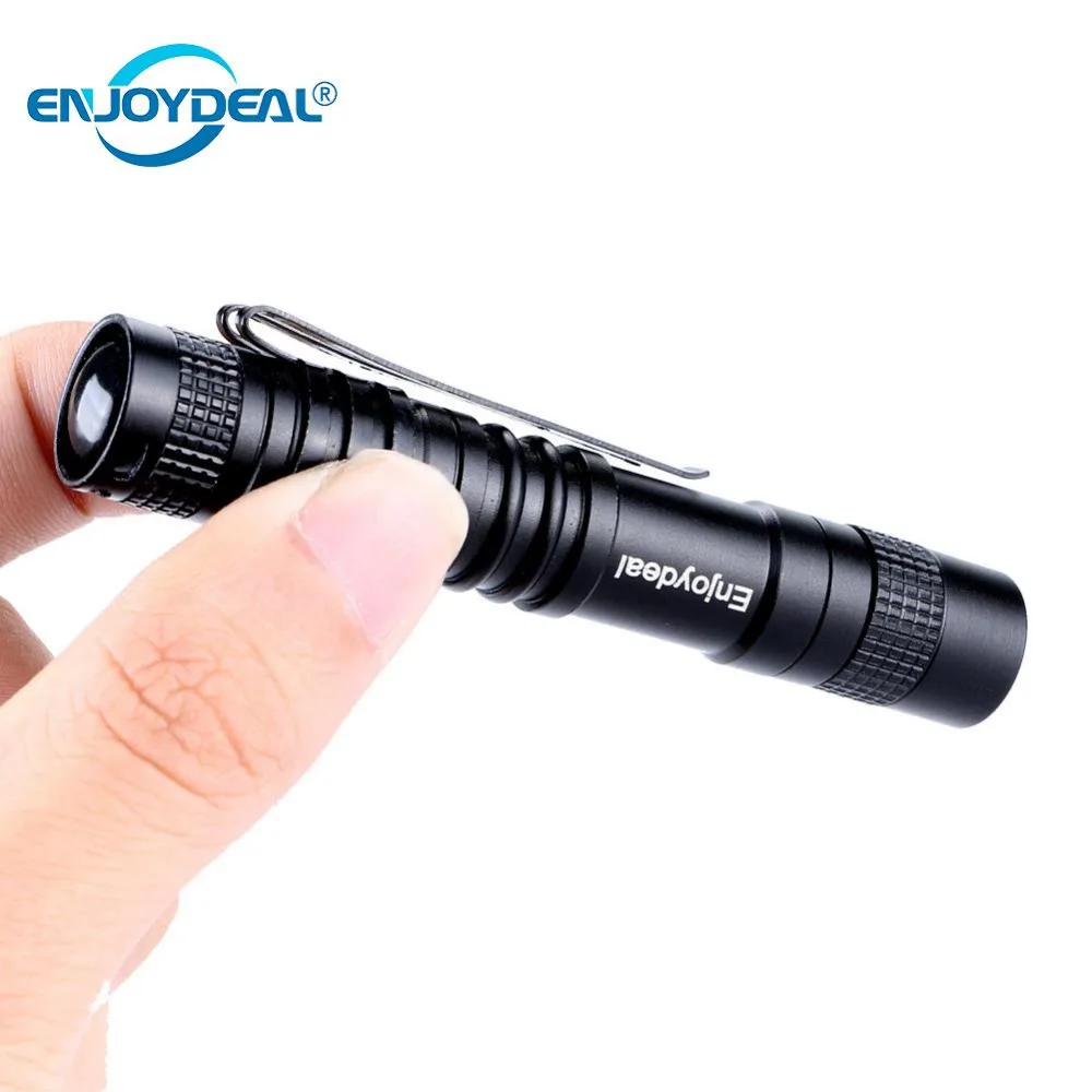 

Powerful led Flashlight XPE-R3 LED 1000 Lumens Lamp Clip Mini Penlight Waterproof Flashlight Torch AAA Aircraft Aluminum