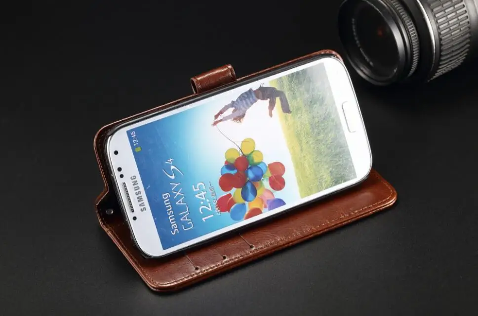 Кожаный чехол-бумажник для Samsung Galaxy S4 mini 4 I9505 SIV 919 i9190 i9192 Duos 747 |