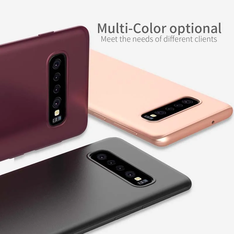 Новейший Сверхтонкий чехол X-Level для samsung galaxy S10 Plus из ТПУ с защитой от отпечатков
