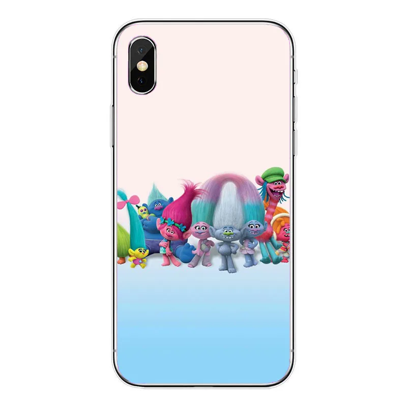 Чехол Trolls Poppy для iPhone XS Max 6 6s 7 8 Plus XR 5s SE Мягкий силиконовый чехол из