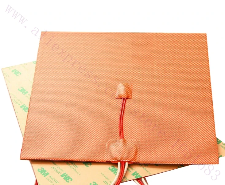 Материал США! Гибкий силиконовый нагреватель 600x220 мм, 110 Вт @ в/в, с термистором, силиконовый нагреватель, Подогреваемая кровать для 3D-принтера, Материал США! Гибкий силиконовый нагреватель 600x220 мм, 110 Вт @ в/в, с термистором, силиконовый нагреватель, Подогреваемая кровать для 3D-принтера,