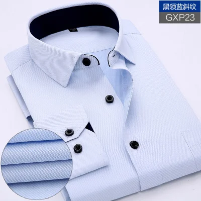 picture color Большой размер 11XL 12XL 13XL 14XL Мужская рубашка с длинными рукавами и вертикальным отворотом, бизнес, бизнес, 13 цветов, профессиональная официальная рубашка - Цвет: picture color