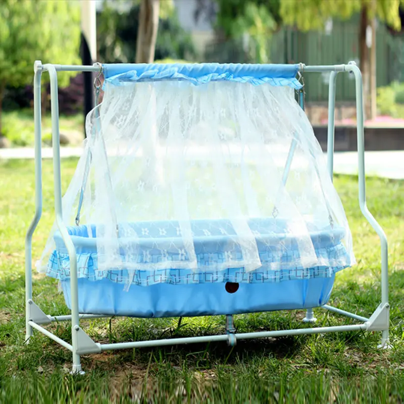 Электрическая детская колыбель со стальной рамой для детской кровати без