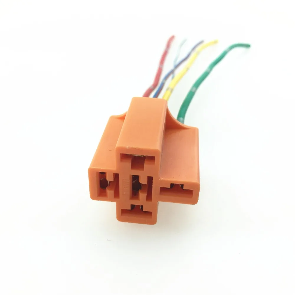 STARPAD For Automotive Relay Socket Pure copper bold wire ceramic plug 4 5 connector 4pcs | Автомобили и мотоциклы