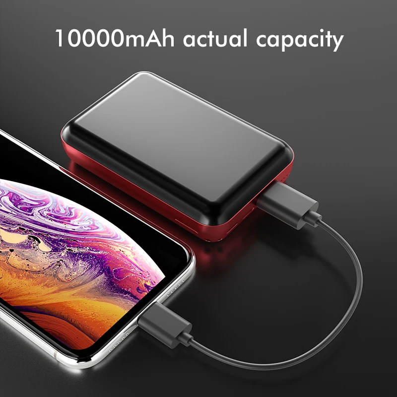 LINGCHEN 10000mA мини банк питания PD 3 0 быстрое зарядное устройство для iPhone Xiaomi Mi 9 Huawei